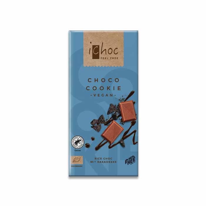 CHOCOLATE BIO con Galletas de Cacao 80 GR