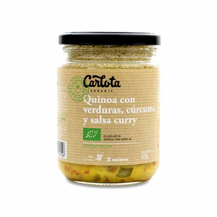 QUINOA con Verduras Cúrcuma y Curry BIO 425 GR